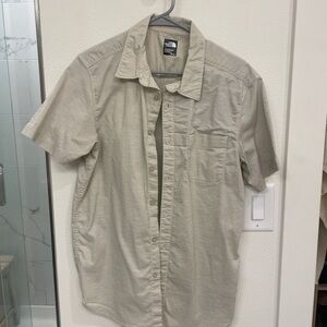 The North Face Men's Light Tan Button Down Shirt